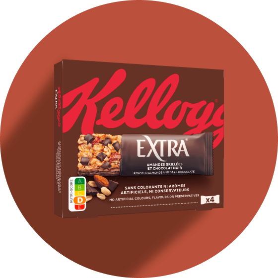 Kellogg's EXTRA Μπάρα Ψημένα Αμύγδαλα και Μαύρη Σοκολάτα